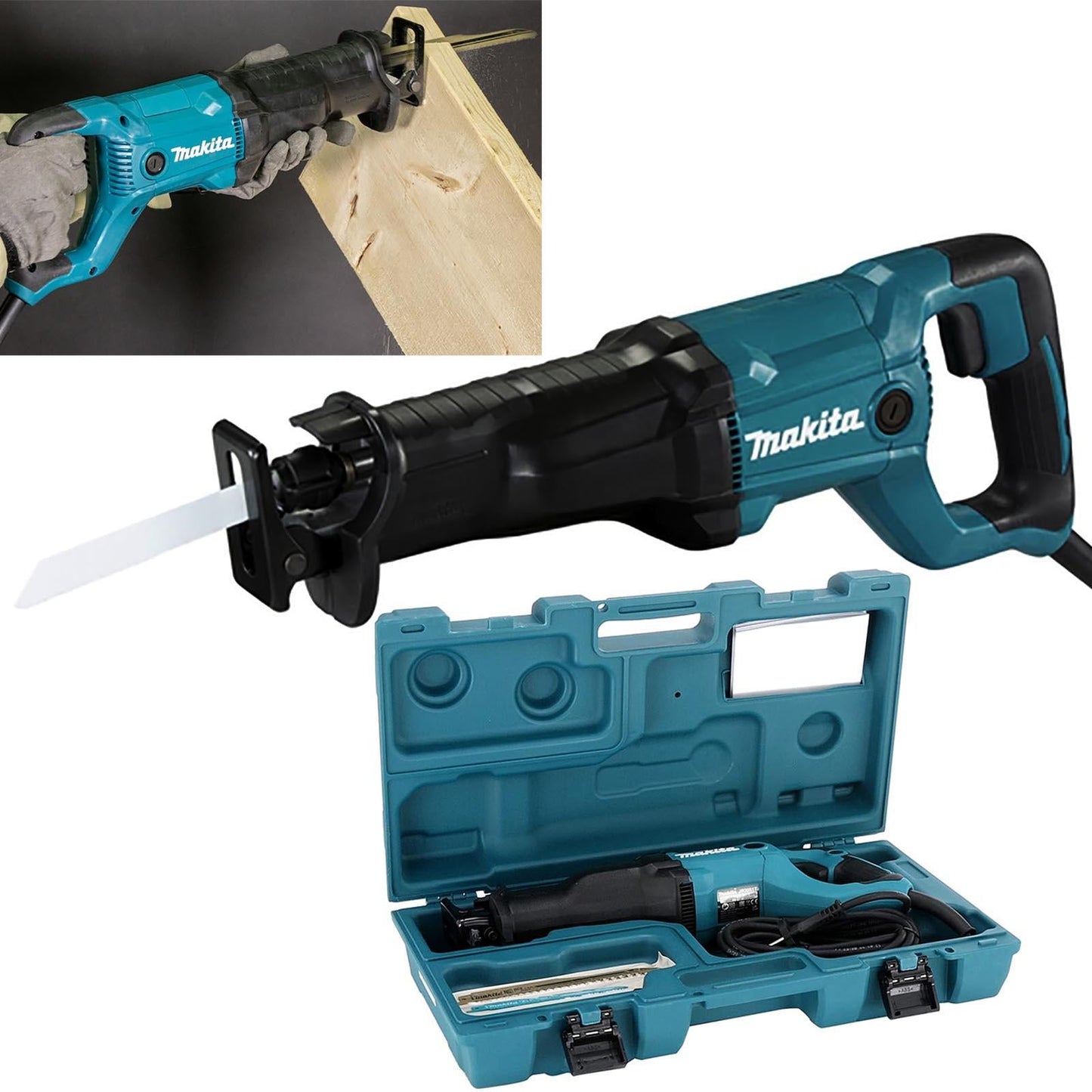 Makita 1200W Reciprocating Saw – 240V (JR3051TK Model)