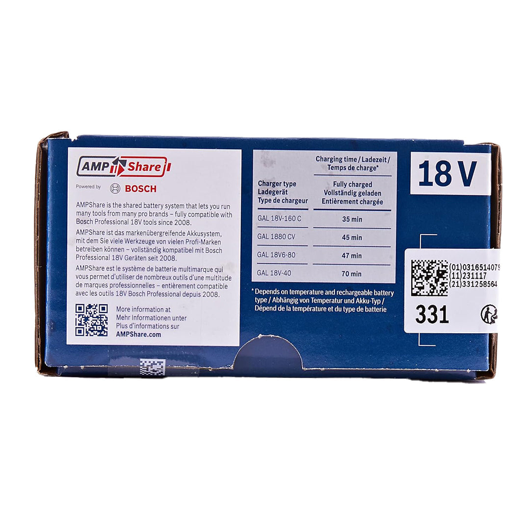 Bosch Professional 18V 5.0Ah Lithium-Ion Battery Pack (2 Batteries)