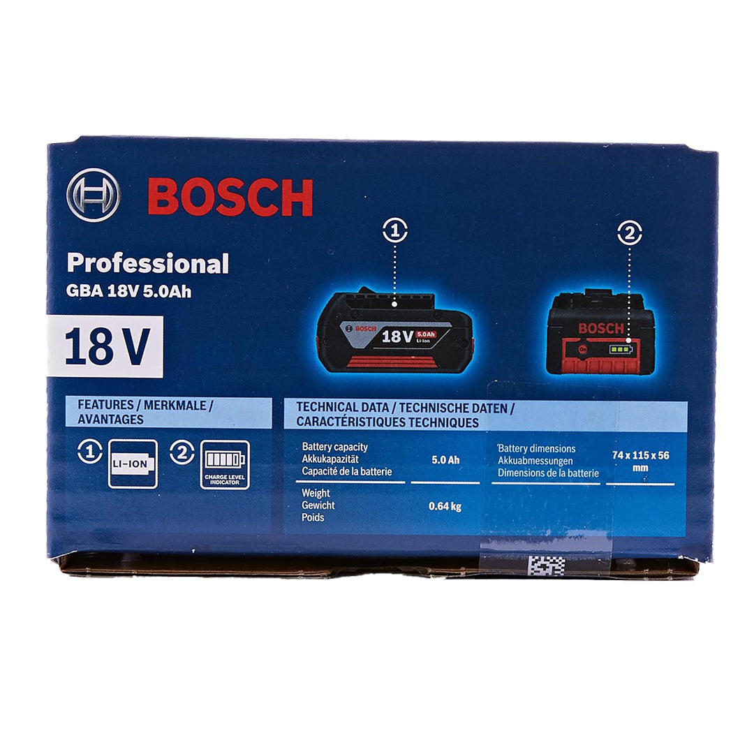 Bosch Professional 18V 5.0Ah Lithium-Ion Battery Pack (2 Batteries)