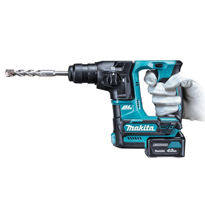 Makita Compact Brushless SDS+ Rotary Hammer Drill Set with 2 x 4Ah Batteries, Charger & Makpac Case